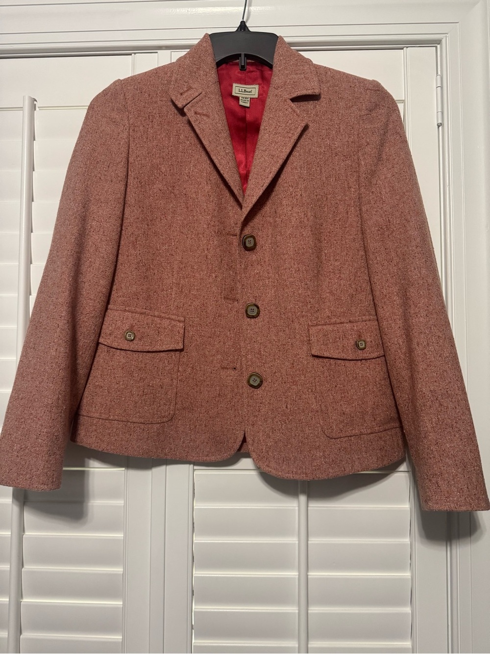 LL Bean Tweed Blazer, size small, EUC